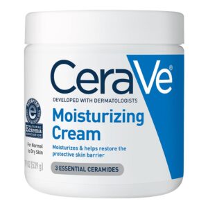 CeraVe Moisturizing Cream | Hydrating Physique and Face Cream for Dry Pores and skin | Enriched with Hyaluronic Acid and Ceramides | Every day Oil-Free and Perfume-Free Moisturizer |