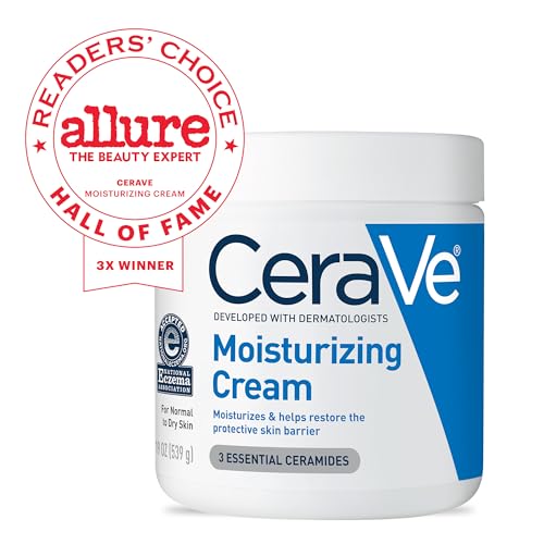 CeraVe Moisturizing Cream | Hydrating Physique and Face Cream for Dry Pores and skin | Enriched with Hyaluronic Acid and Ceramides | Every day Oil-Free and Perfume-Free Moisturizer |