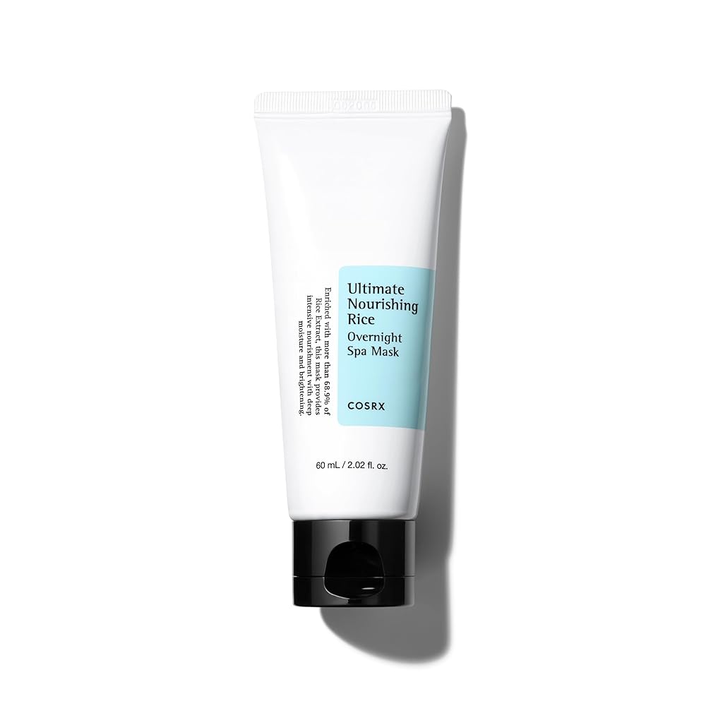 COSRX Final Nourishing Rice In a single day Spa Masks – 60ml / 2.02 fl. oz | Incorporates 68% Rice Extract and a pair of% Niacinamide | Korean Skincare, Cruelty-Free, Paraben-Free