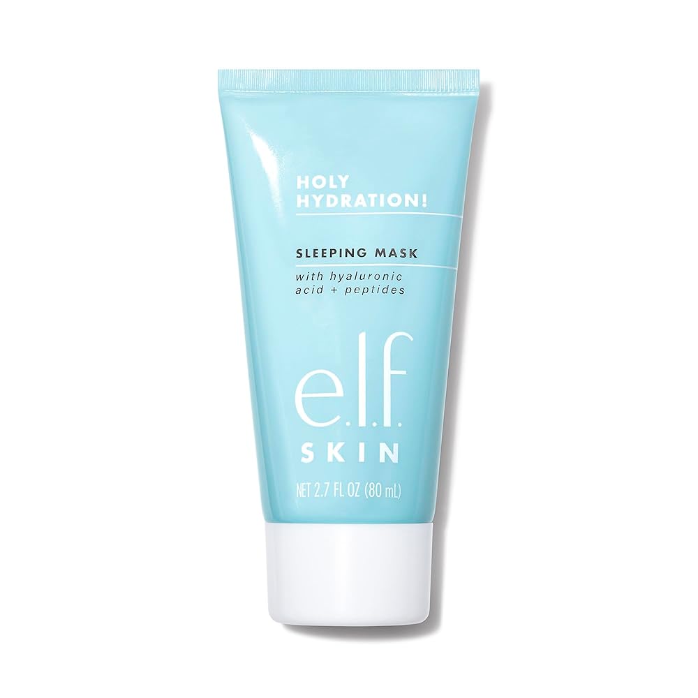 e.l.f. Holy Hydration! Sleep Masks – Extremely-Hydrating Twin-Use Face Masks for Replenishing and Nourishing Dry Pores and skin, 2.7 Fl Oz (80mL) for a Plump Complexion