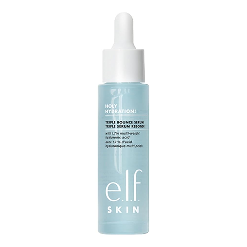 e.l.f. SKIN Holy Hydration! Triple Bounce Serum with 1.7% Hyaluronic Acid for Plump, Bouncy Pores and skin – Perfect for Hydrating Dry Pores and skin