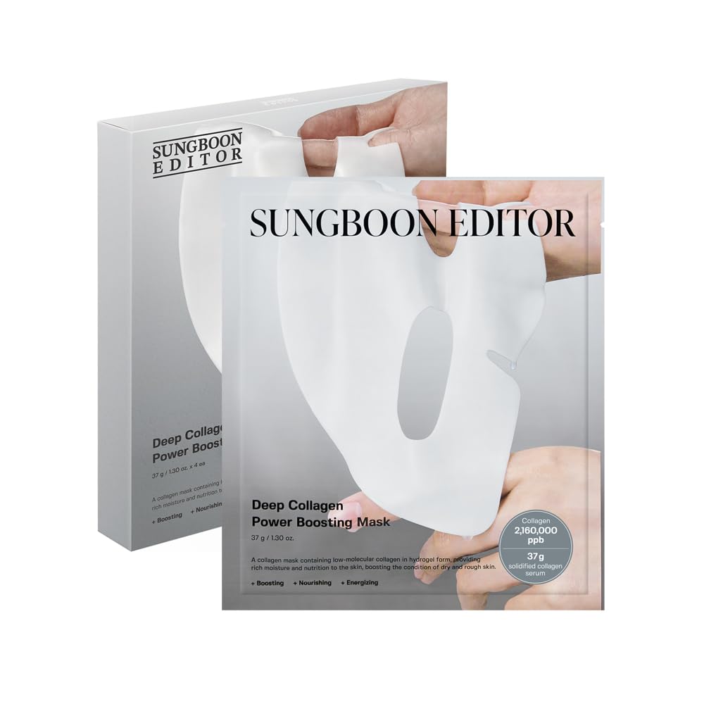 SUNGBOON EDITOR Deep Collagen In a single day Masks 37g x 4 | Actual Collagen 2,160,000 PPB for Enhanced Elasticity | Trending on TikTok | Genuine Hydrating Collagen Facial Masks |…